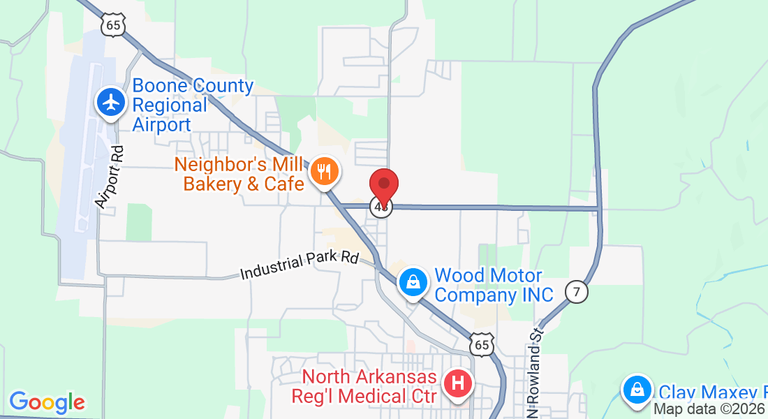 Map to Harrison location