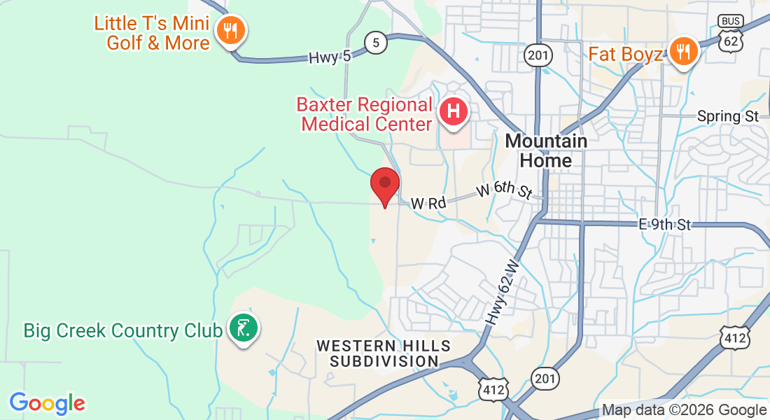 Map to Mountain Home location